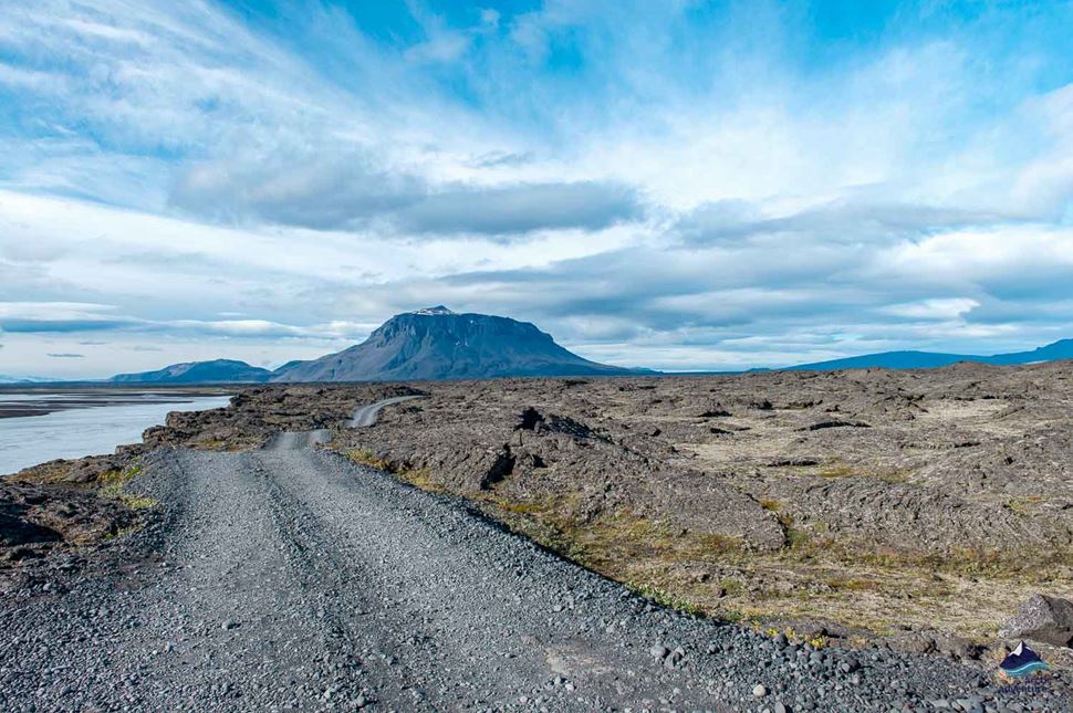 Road to Askja Caldera Volcanic Crater
