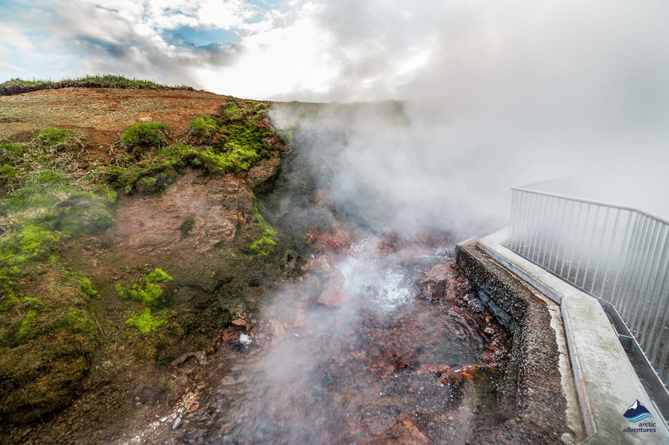 Deildartunguhver Thermal Spring in Iceland