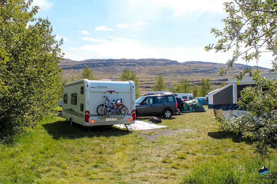 Kleppjarnsreykjum Hverir Campsite in Iceland