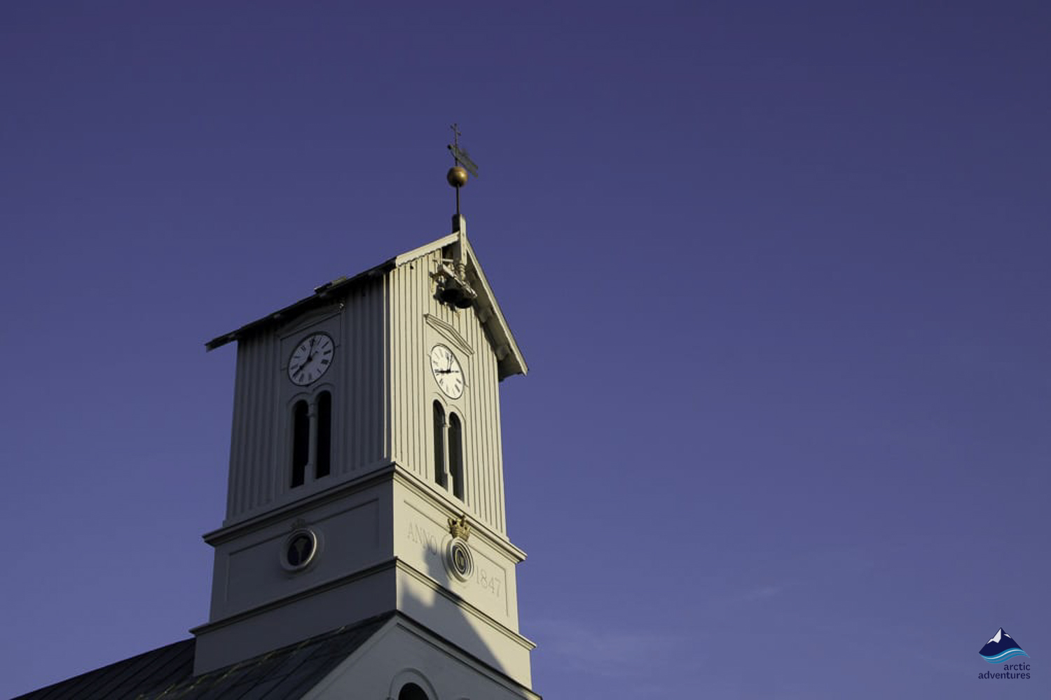 Reykjavik Lutheran Cathedral tower in Iceland