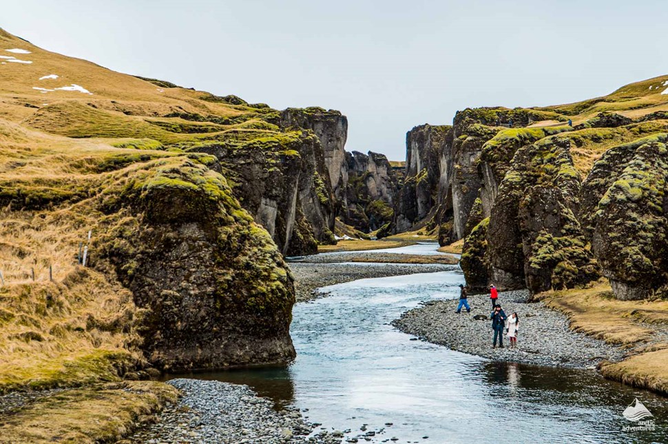 Fjadrargljufur Canyon river in Iceland