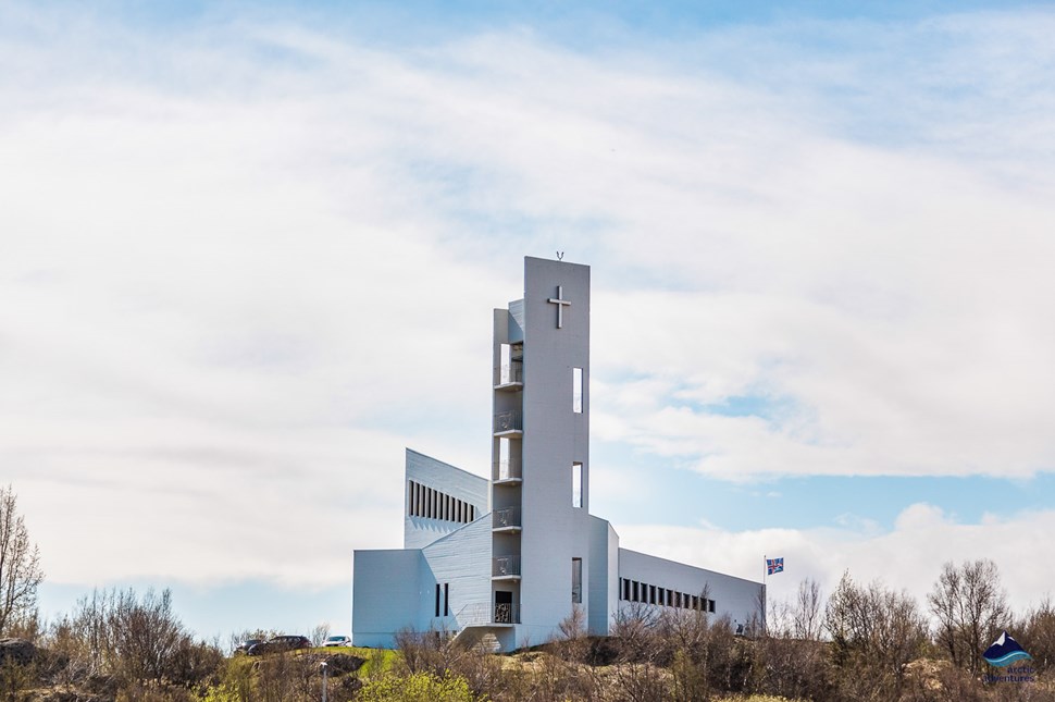 Egilsstadir city church in Iceland