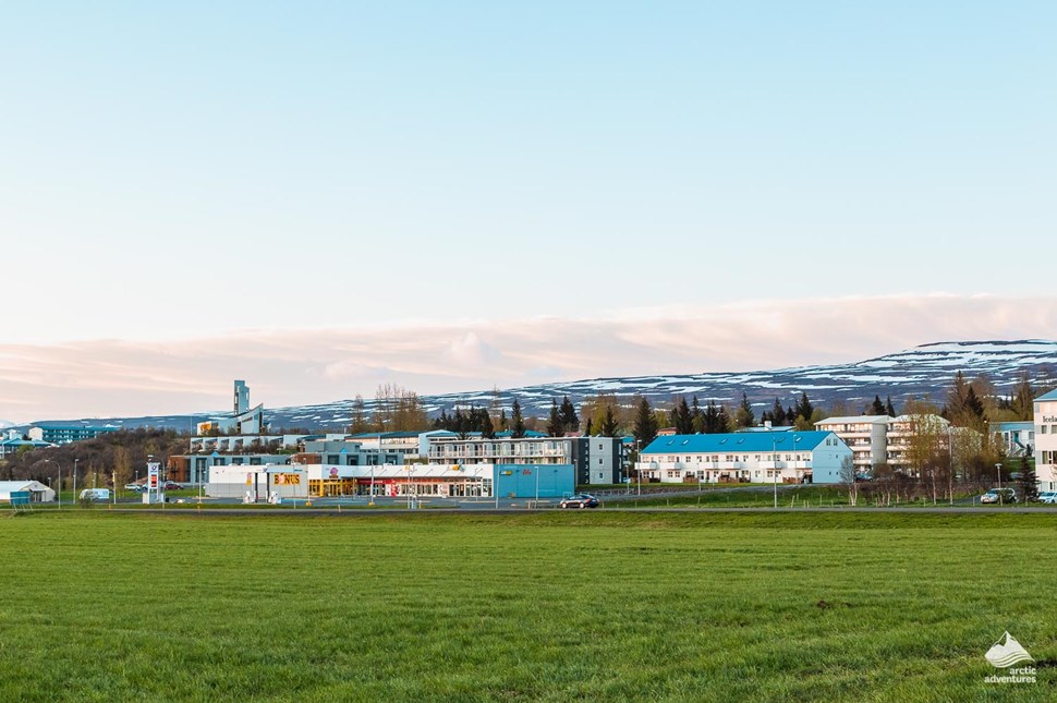 Egilsstadir Village view in Iceland