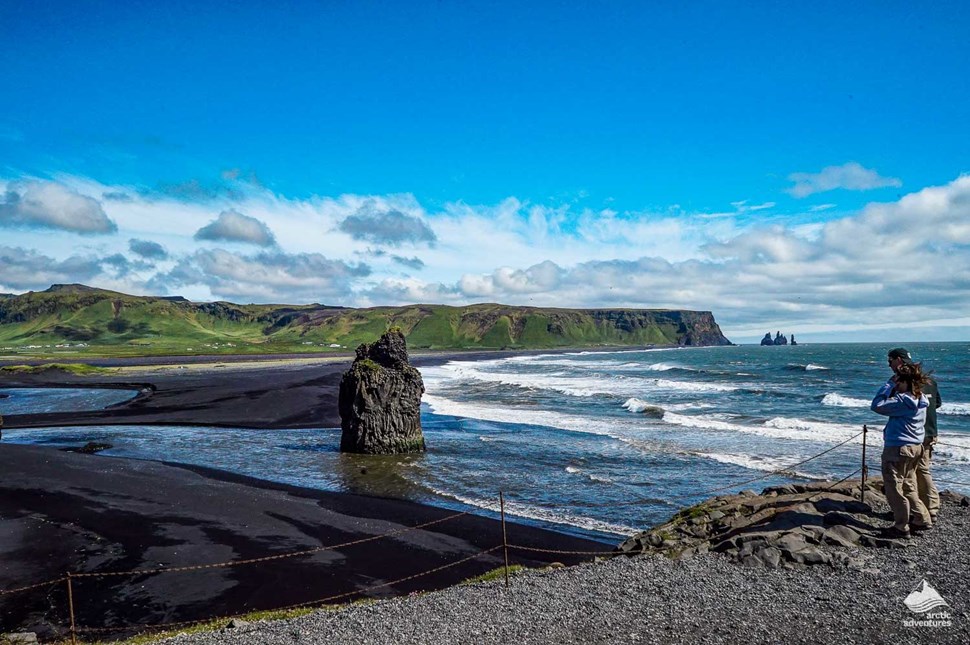 Famous Black Sand Beach Dyrholaey