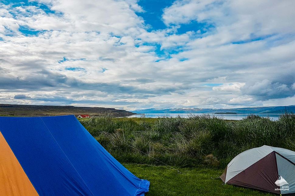 Atlavík camping site in Iceland