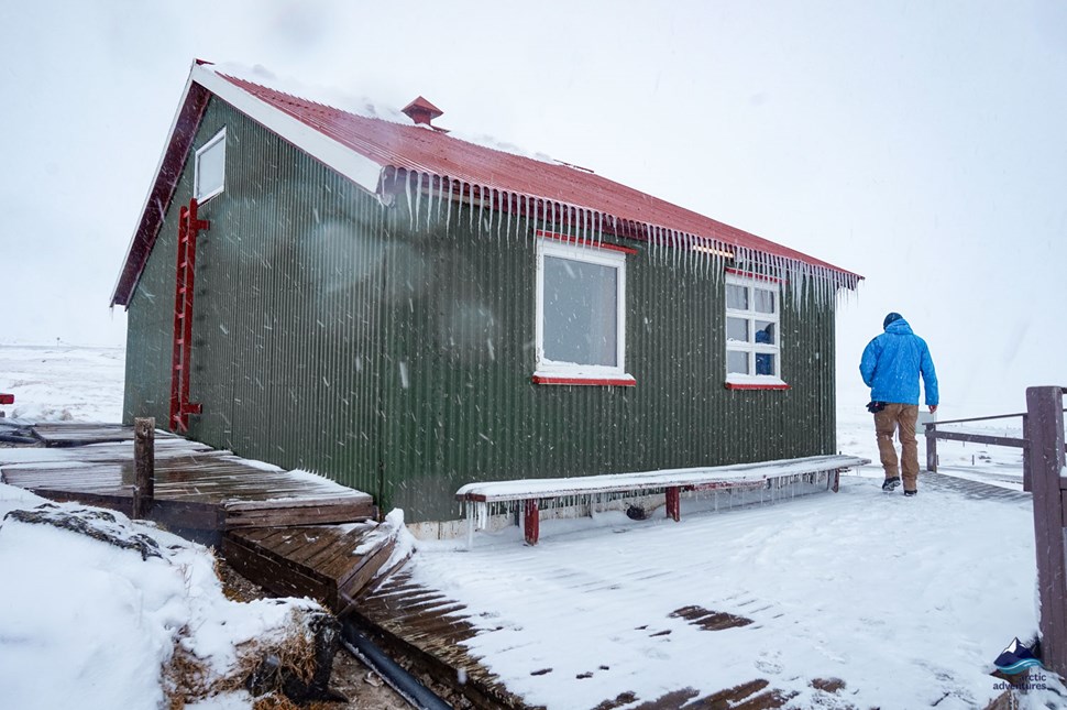 Hveravellir Cottage in winter