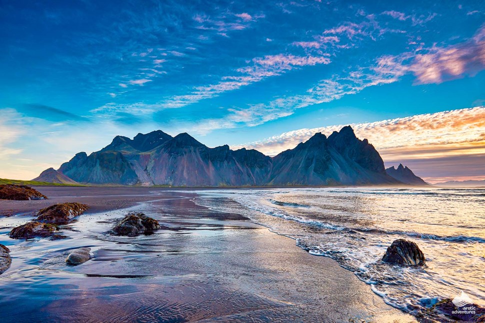 landscape of Mountain Vestrahorn in Iceland