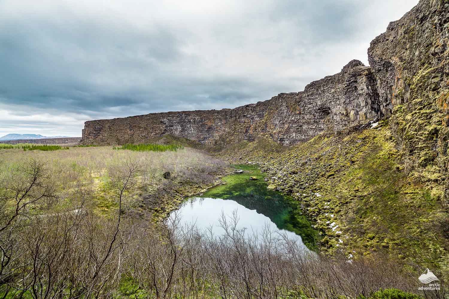 Asbyrgi Canyon rock formations