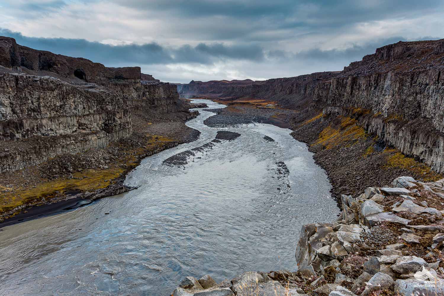 river at Jokulsargljufur Canyon in Iceland