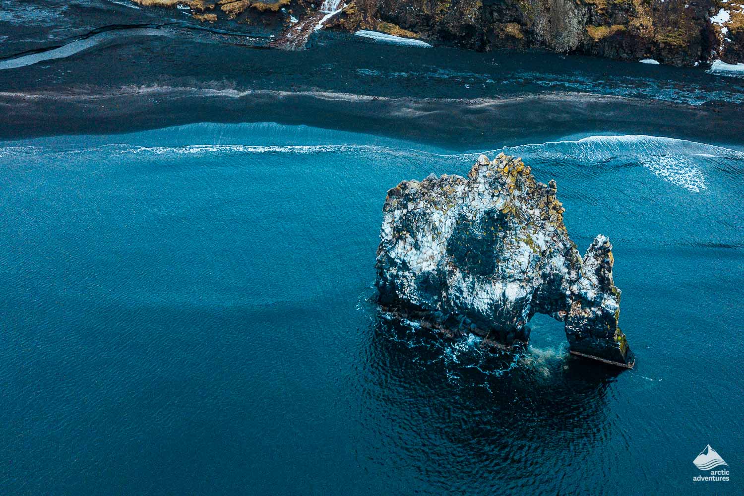 Hvitserkur Rhino Rock view from the top