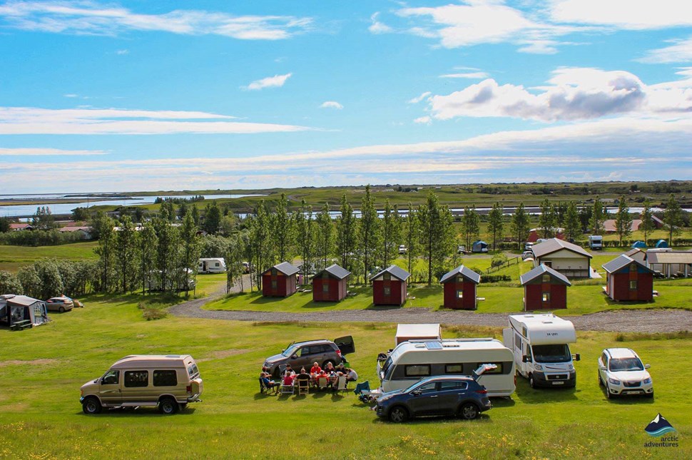 Camping site in Kirkjubæjarklaustur