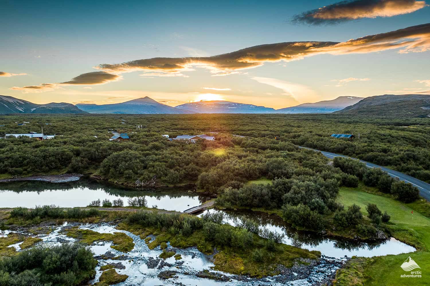 Landscape of Husafell Area in Iceland