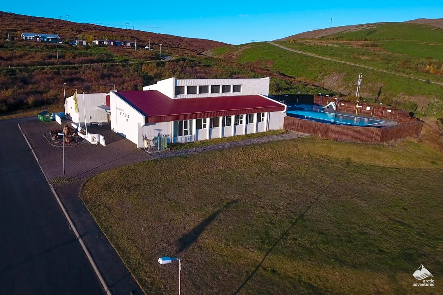 Hlaðir outdoor swimming pool