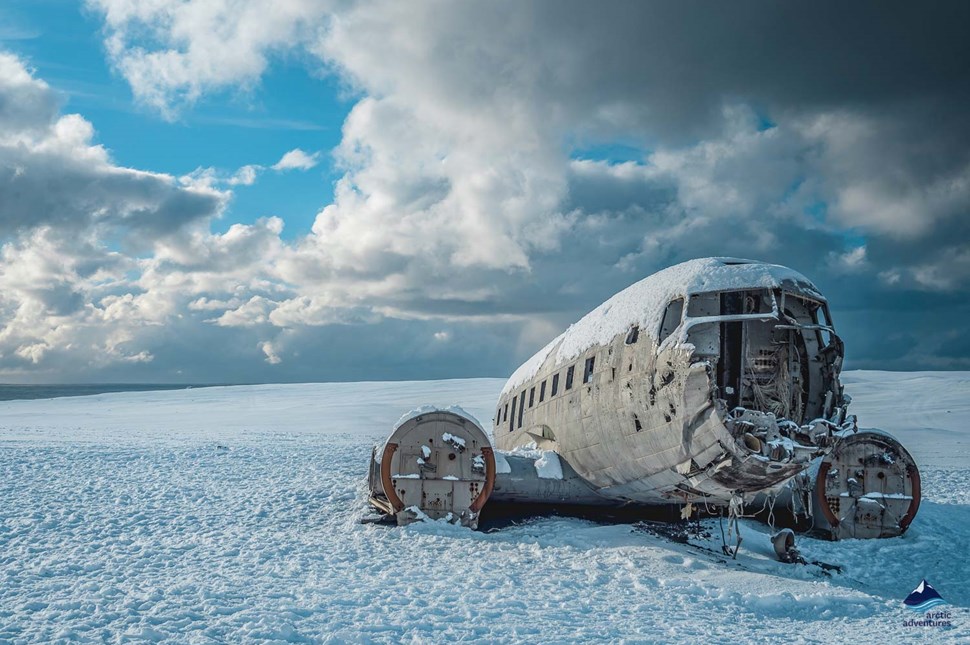 Solheimasandur Plane Wreck in winter