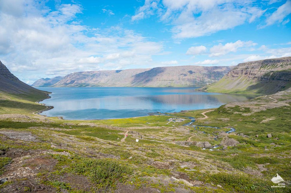 Lake in Westfjords of Iceland