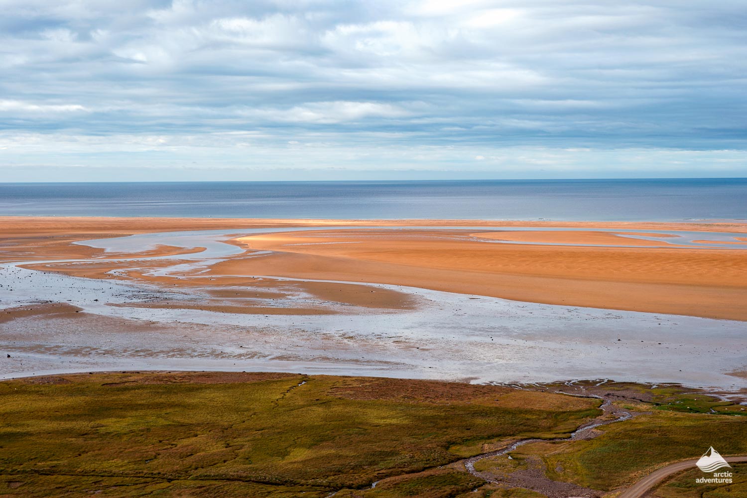 Raudisandur beach in Westfjords of Iceland