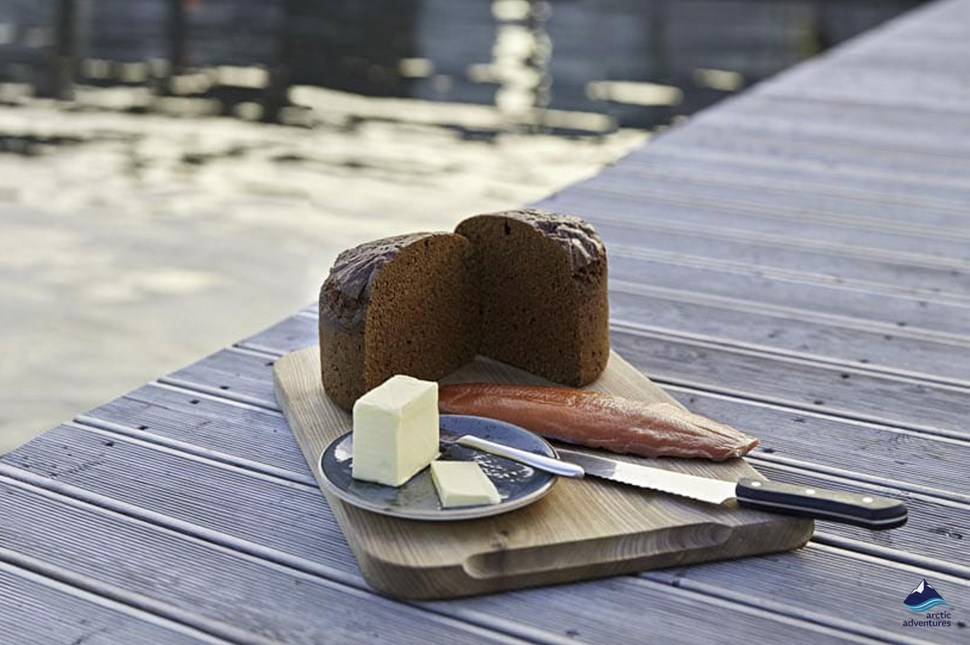 Rye Bread and fish At Laugarvatn