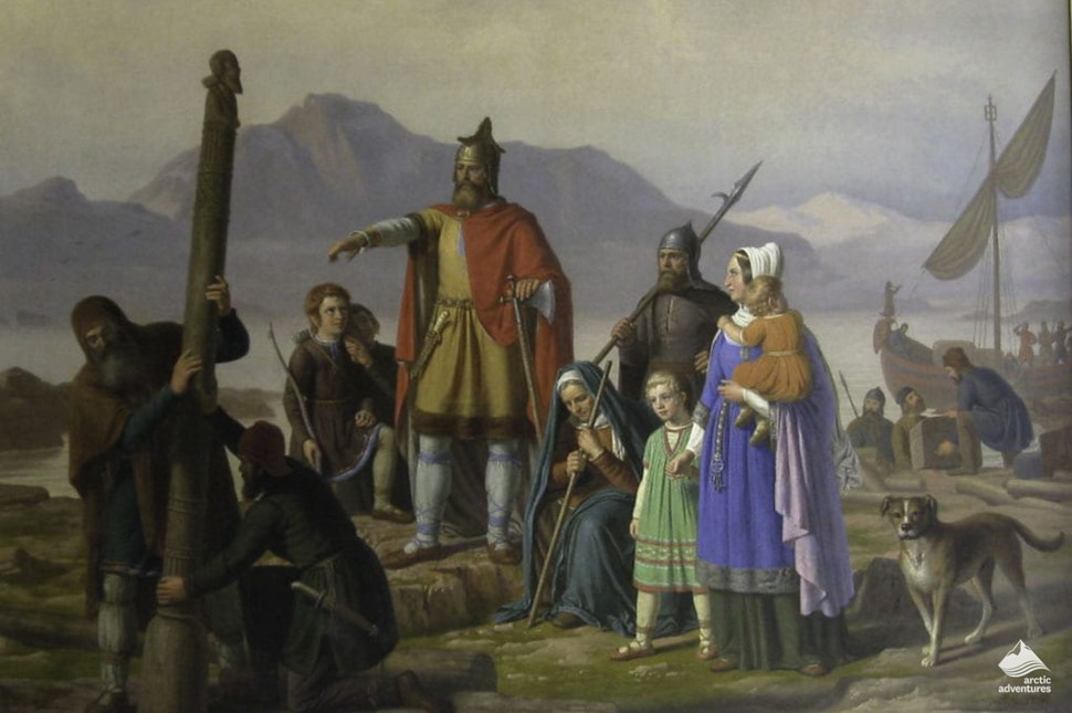 Illustration of Icelandic Vikings History