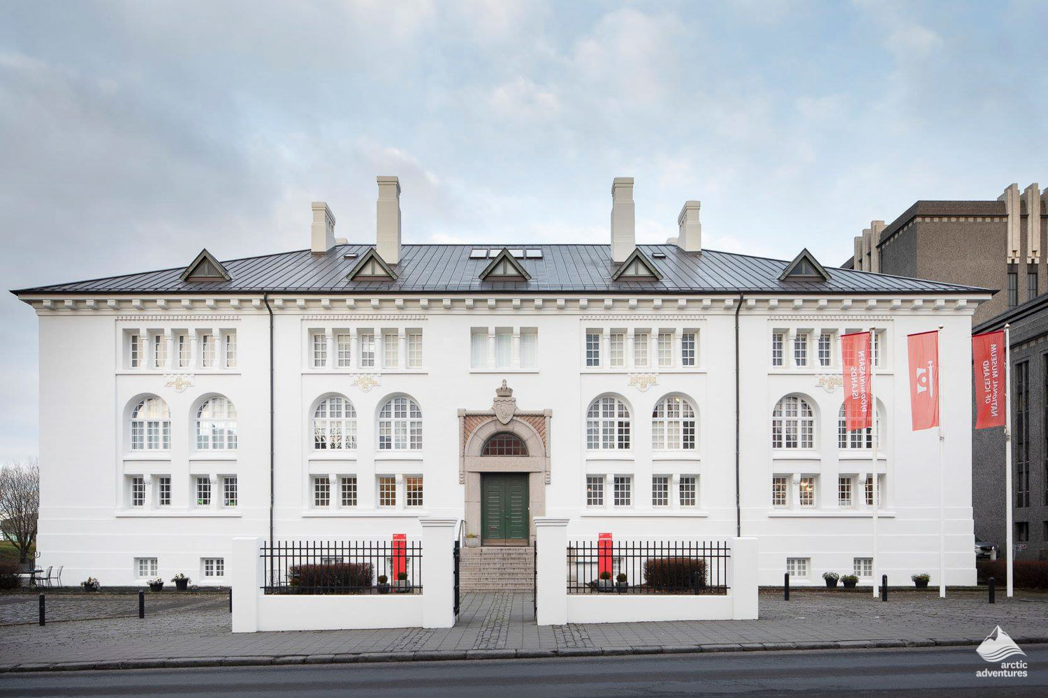 architecture of Culture House in Reykjavik