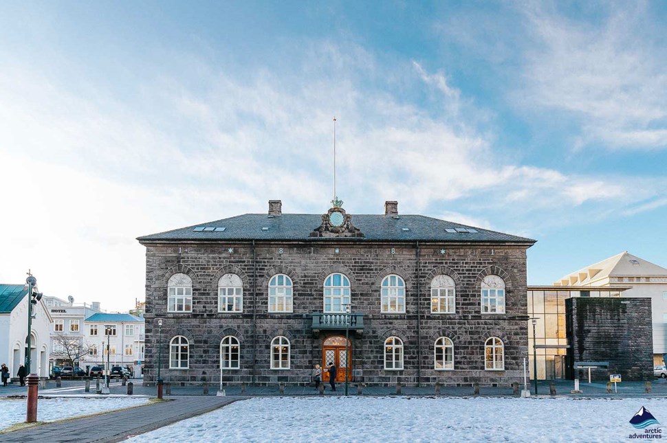 Althingi parliament building in Iceland