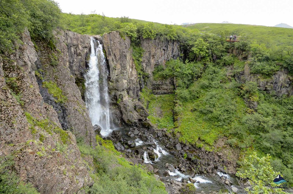 Hundafoss Waterfall in Iceland