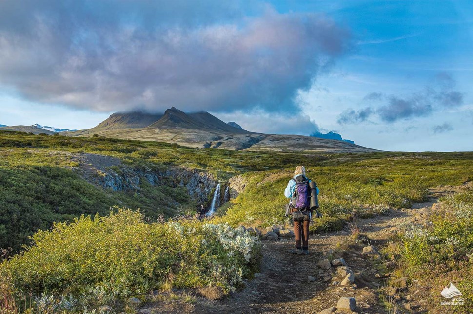 Hiker in Skaftafell National Park