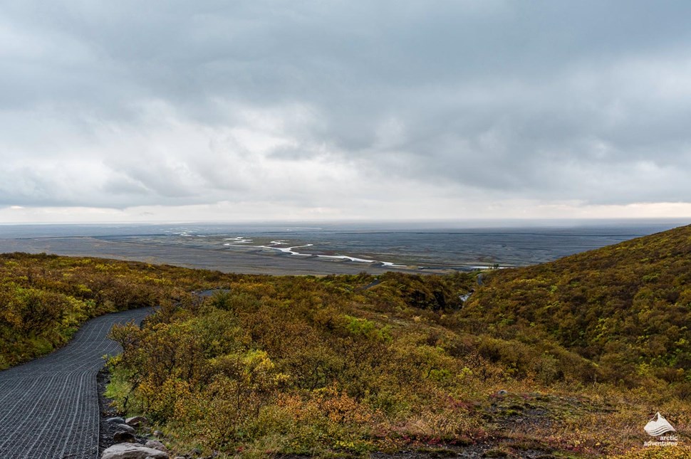 Hiking trail in Skaftafell National Park