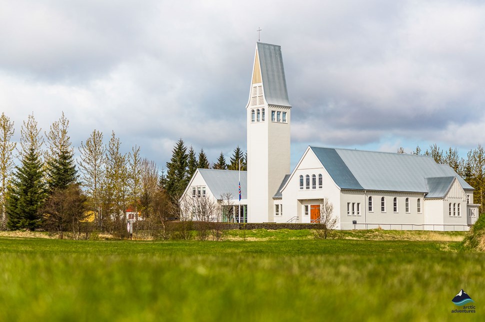 Selfoss city church in Iceland