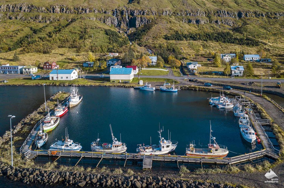 Port Of The Village of Seydisfjordur