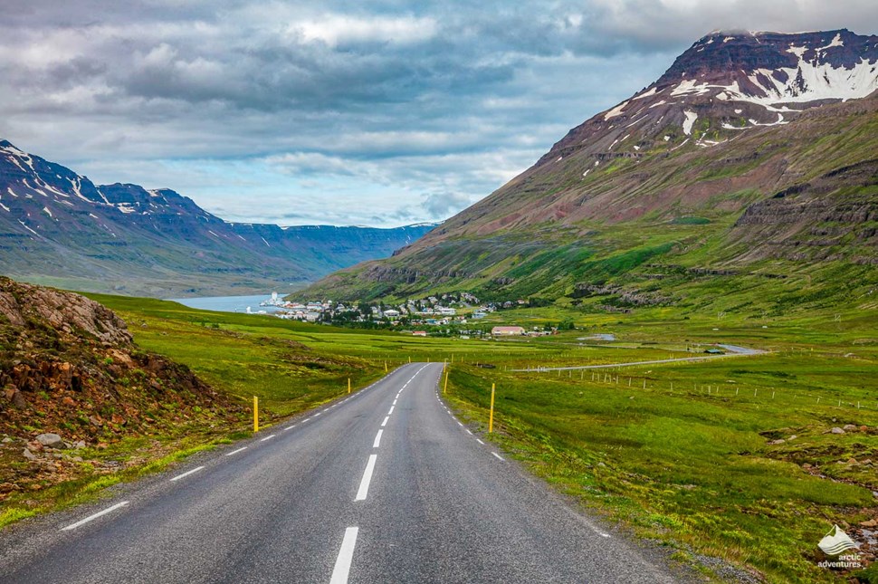 Road to Seydisfjordur village