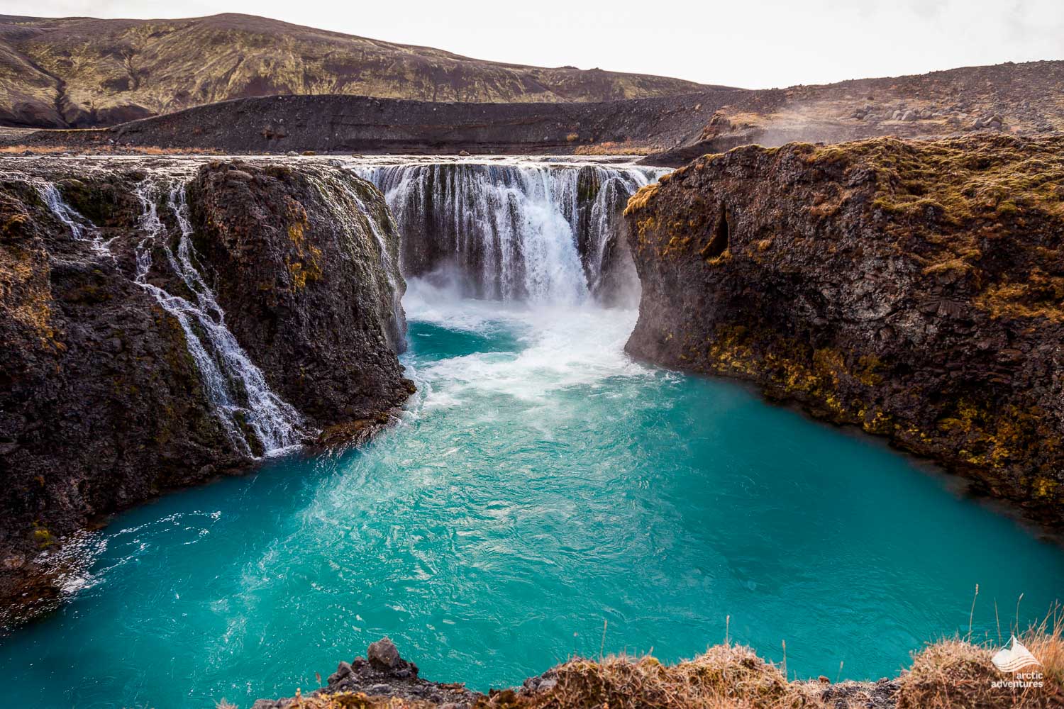 Sigoldufoss Waterfall near Sigoldugljufur Canyon