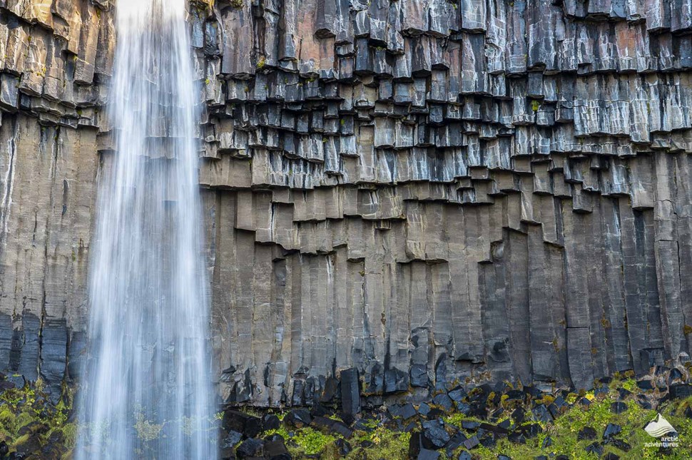 Basalt rock Columns at Svartifoss Waterfall