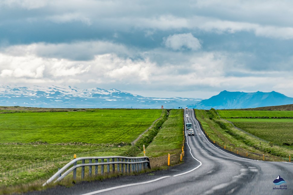 Car road in Iceland