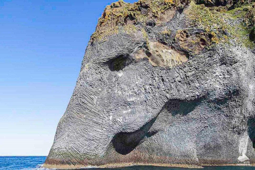 Elephant Rock formation in Heimaey