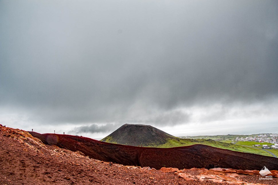 Eldfell volcanic cone in Iceland