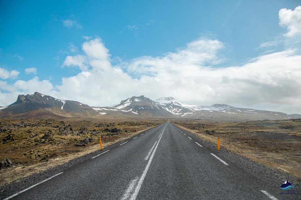 Iceland road in Arnarstapi