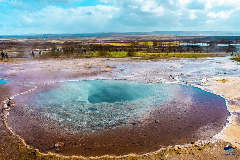 Geysir geothermal field in Iceland