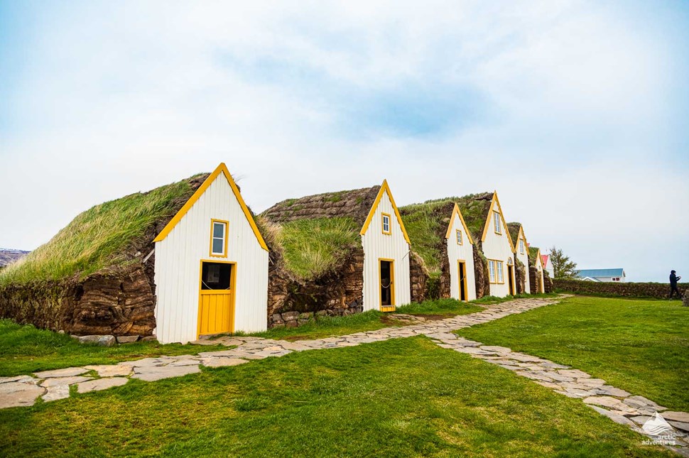 turf roofed houses in Iceland