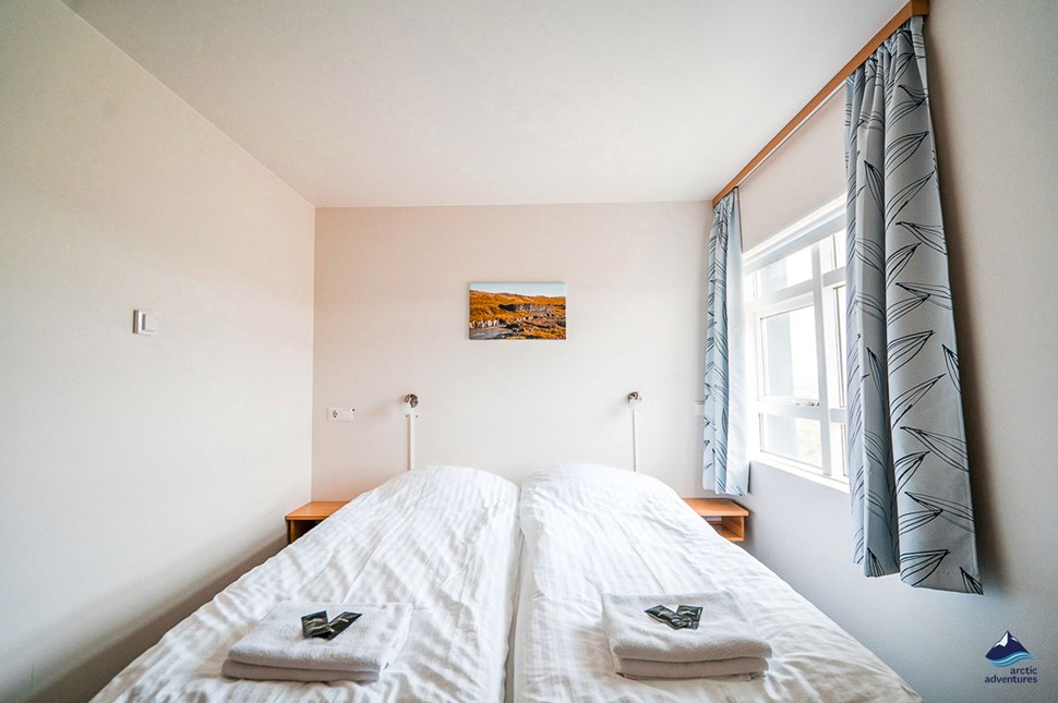 Skulagardur double hotel room in Iceland