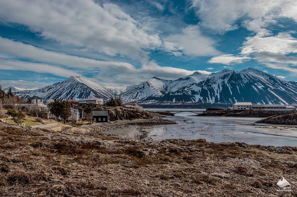 scenery of Borgarnes in iceland