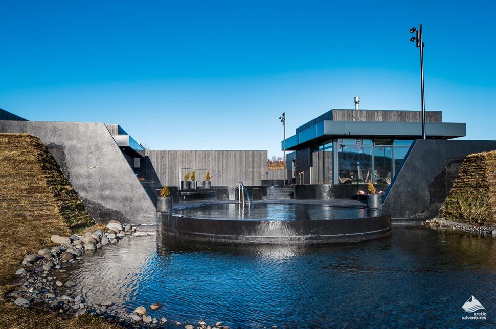 geothermal spa in Krauma, Iceland