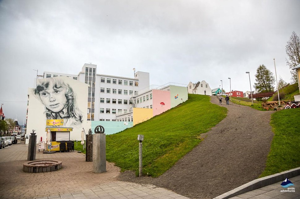 graffiti in Akureyri town iceland