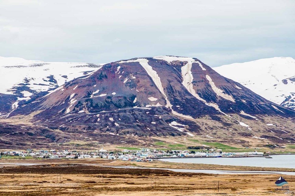 scenery of Dalvik city in Iceland