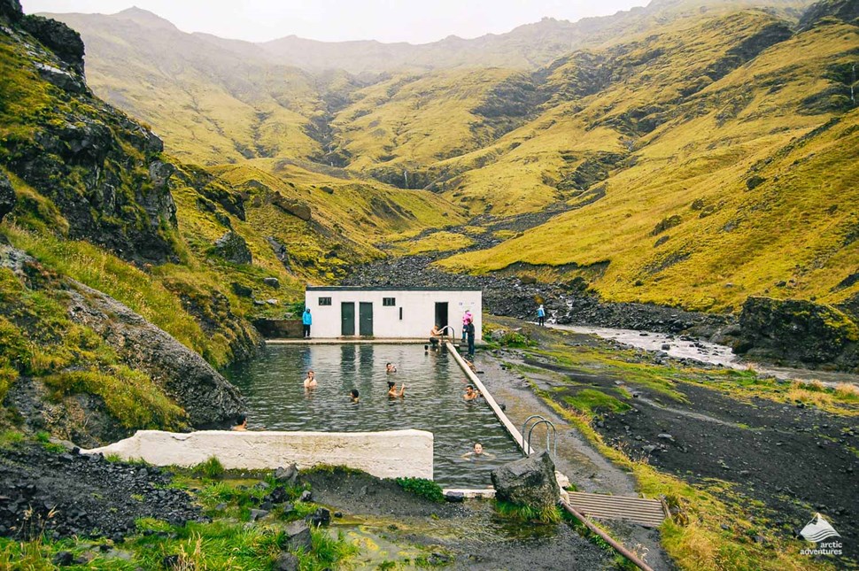 Seljavallalaug swimming pool in Iceland