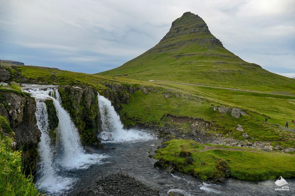 Kirkjufell Mt and waterfall in Iceland
