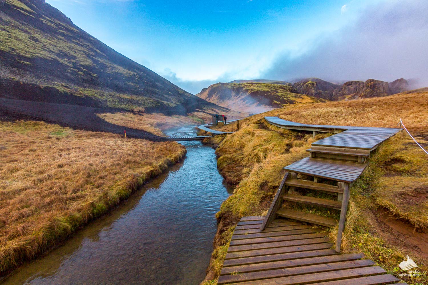 Reykjadalur Hot Spring in Iceland