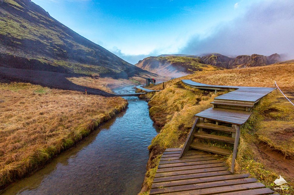 Reykjadalur Hot Spring in Iceland