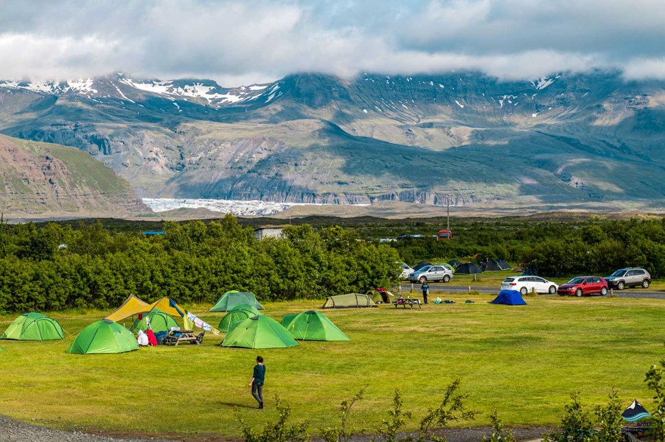 Campsite in Skaftafell National Park 