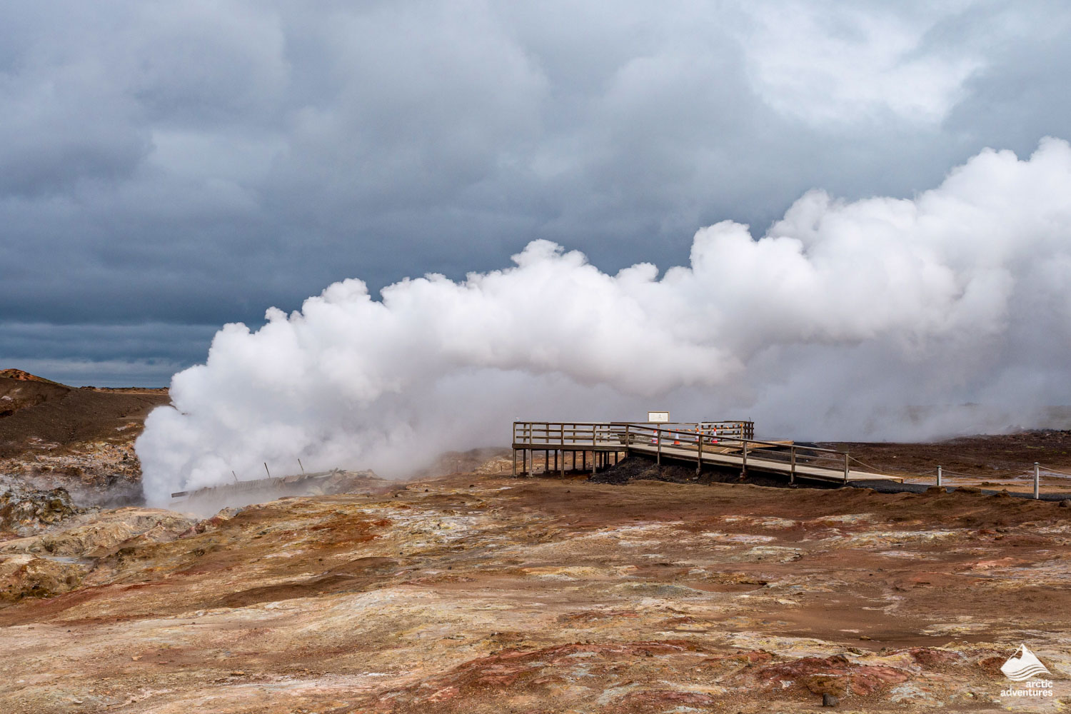 Gunnuhver Hot Springs in Iceland