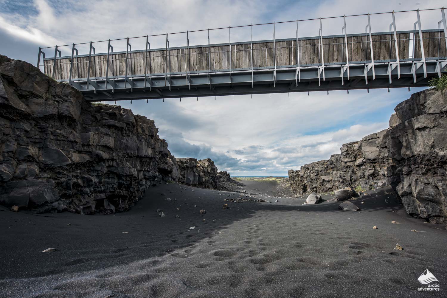 Bridge Between Continents in Iceland